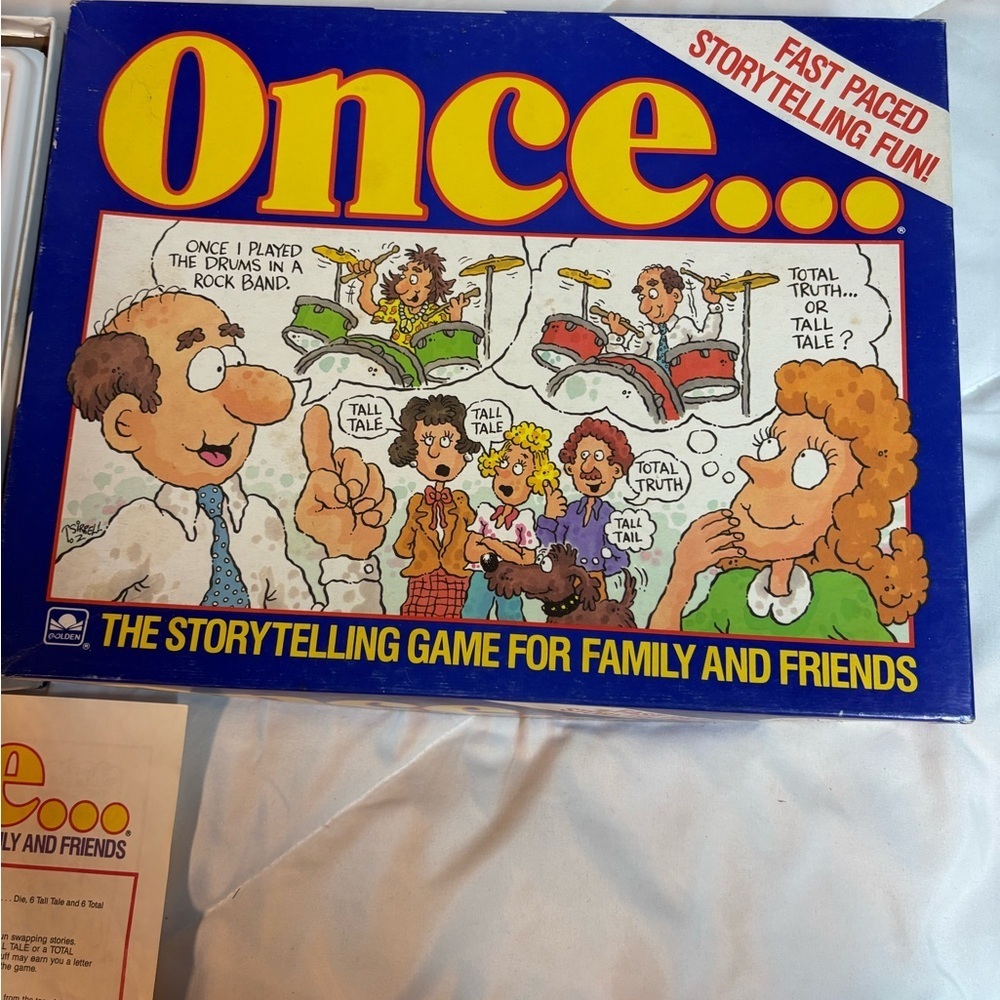 Once...The Story Telling Game for Family and Friends Games 1987 - Very Good +